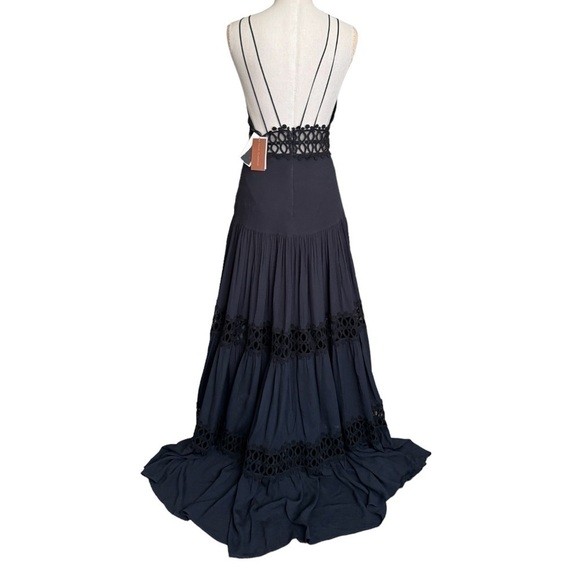 NWT Silvia Tcherassi Annabella Guipure Lace Dress in Black - Picture 9 of 16